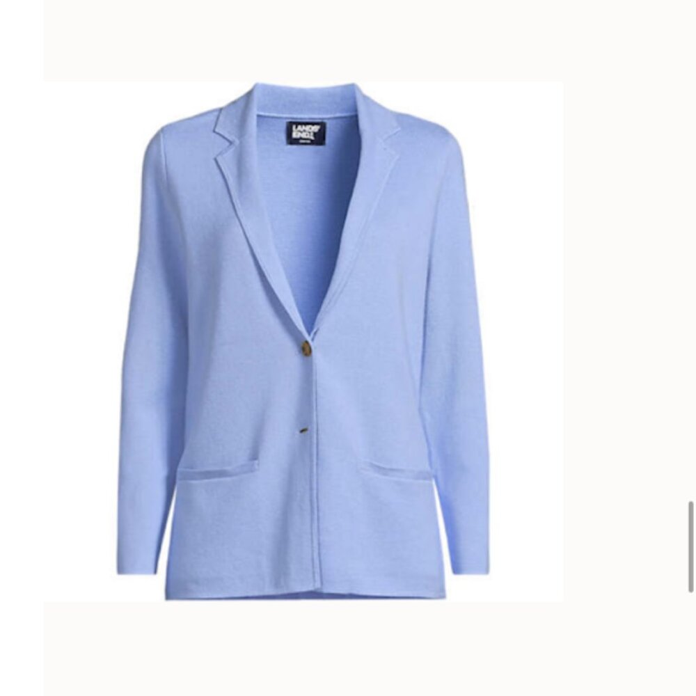 Lands End Plus Size Cardigan Blazer - Picture 3 of 3